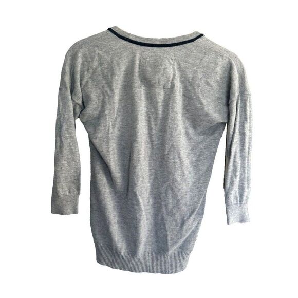 Vintage Abercrombie and Fitch Y2K Academia Preppy Patch Cardigan Women's Small - Picture 2 of 8